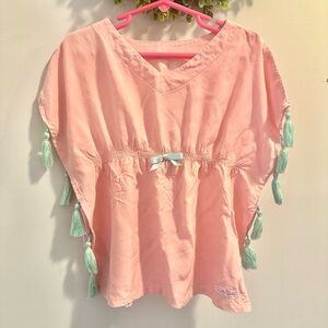 Ruffle Butts 2T/3T Tassel Kaftan Swim Cover-Up